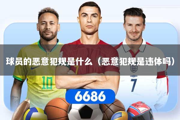 球员的恶意犯规是什么（恶意犯规是违体吗）